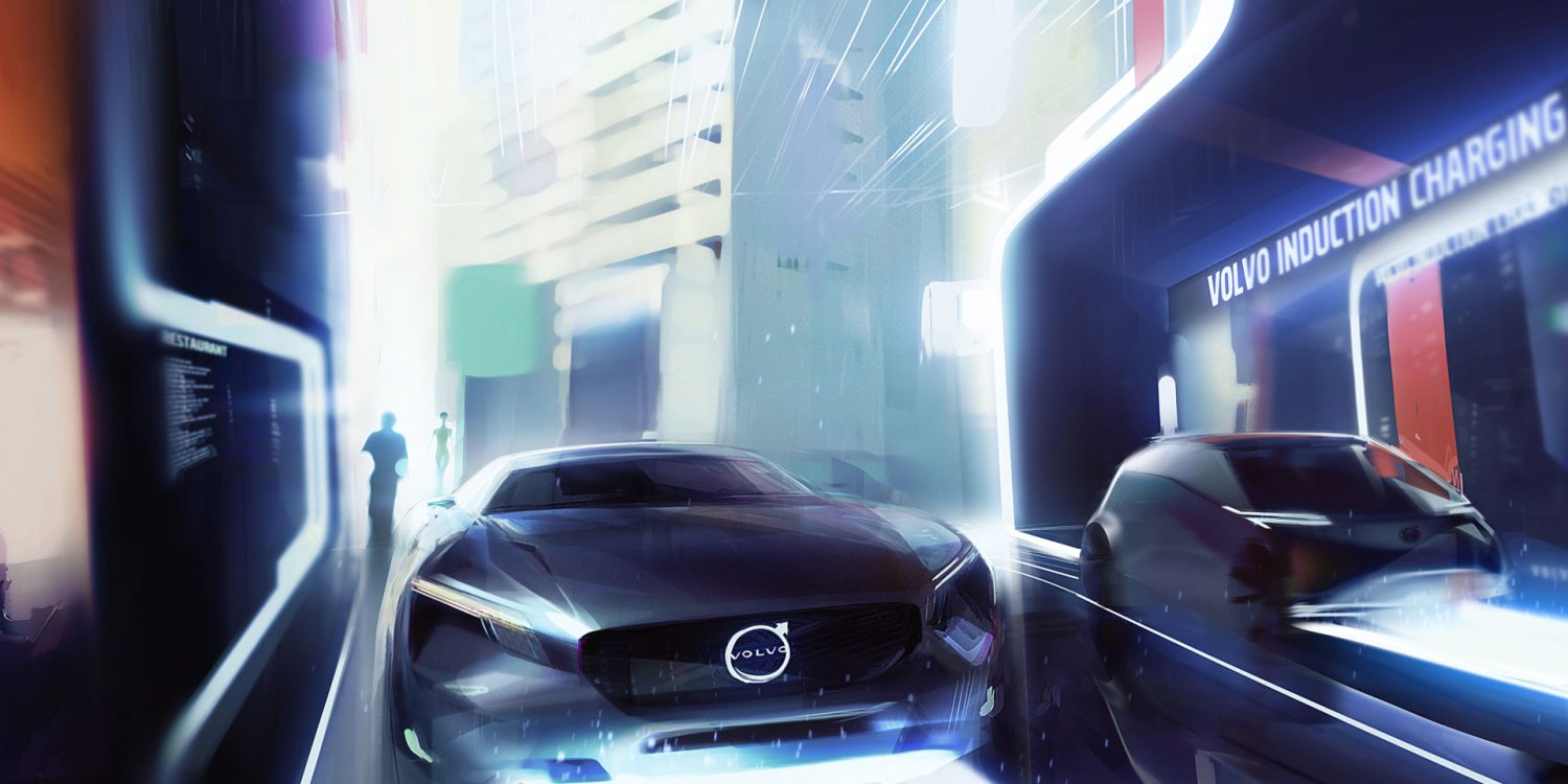 Volvo Cars vision of an electric future illustration