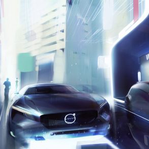 Volvo Cars vision of an electric future illustration