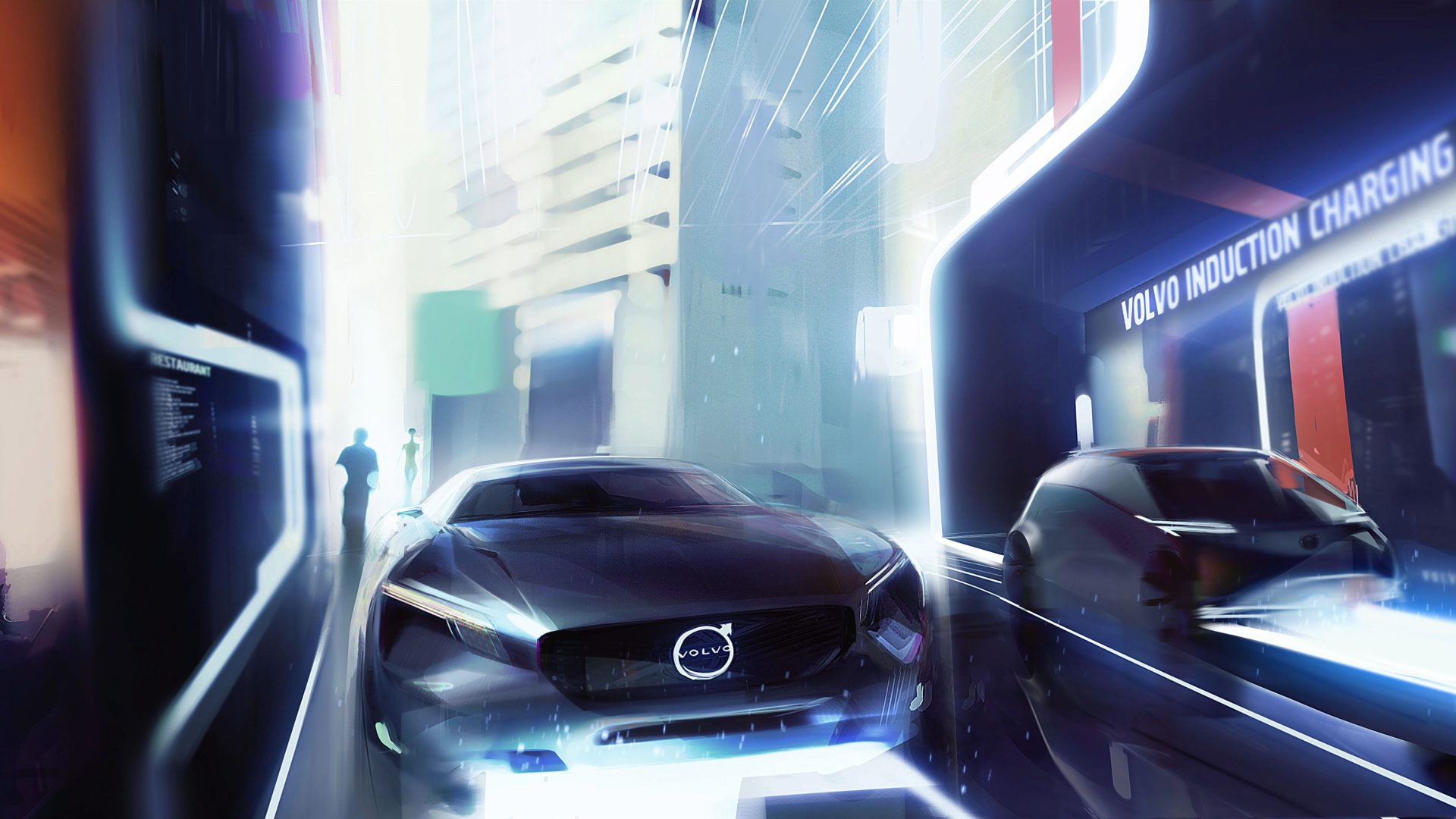 Volvo Cars vision of an electric future illustration