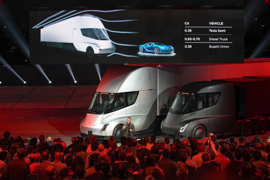 2017 Tesla Semi EV reveal