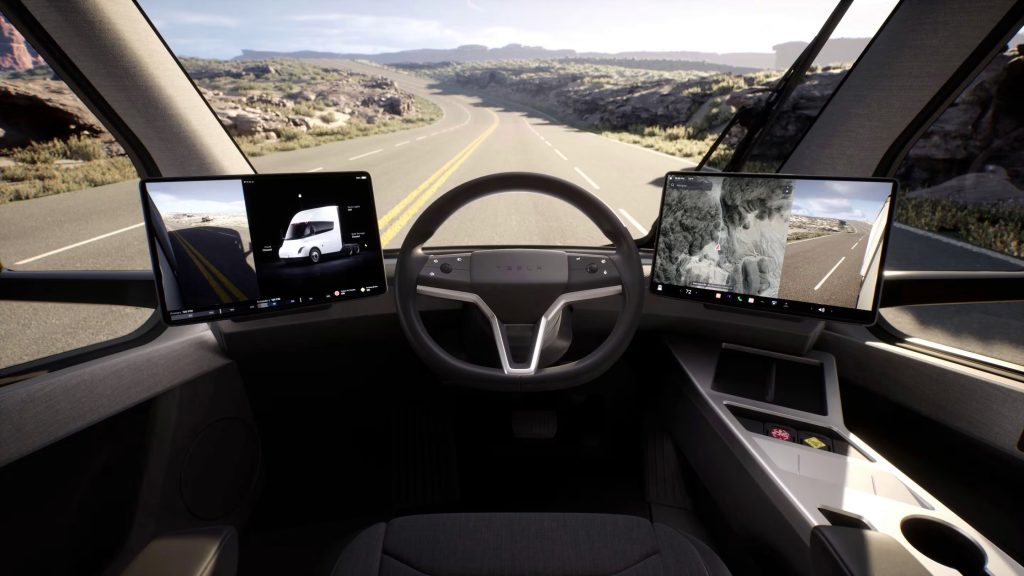 Tesla Semi EV cockpit