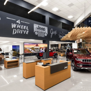 Inside a Jeep dealership in Mexico