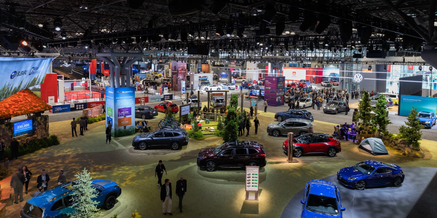 Shot of the New York Auto Show in 2023